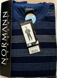 Normann heren badstof pyjama marine (48/52/54/56)