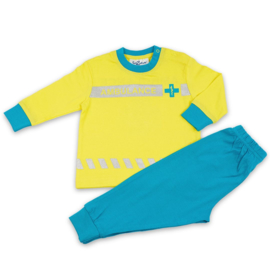 Fun2Wear Ambulance uniform baby pyjama geel (68 t/m 86)