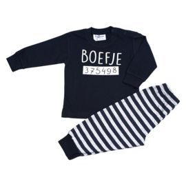 Boefje Fun2Wear baby pyjama donker blauw (62/74/80/86)