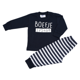 Fun2Wear Boefje baby pyjama donker blauw (74)