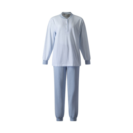 Lunatex dames pyjama 124246 l.blauw streep S t/m XXL