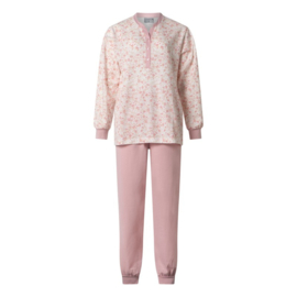 Lunatex dames pyjama tricot zacht roze M en XXL
