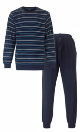 Paul Hopkins heren badstof pyjama Mood Indigo Blue (2404A) S en XXXL