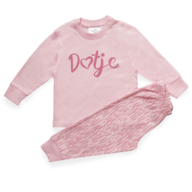 Fun2Wear Dotje baby pyjama licht roze (74/80/86)