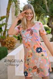 Ringella dames nachthemd bloemen mango (40 t/m 48)