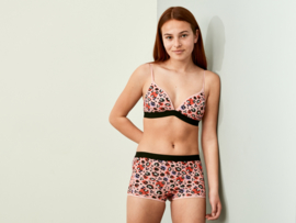 Ten Cate meisjes voorgevormde BH top leopard pink