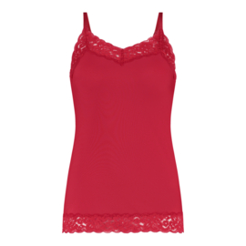 Ten Cate Secrets dames spaghetti top lace red S t/m XL