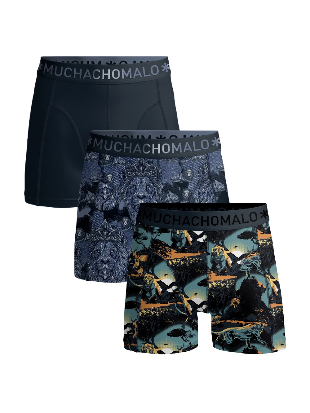 Muchachomalo boxershort MANLION1010-07J (3-pack)