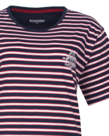 Irresistible dames nachthemd d.blauw streep 16005A (S t/m 3XL)