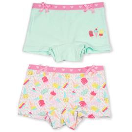 Funderwear meisjes setje ice cream groen (92/98 en 116/122)