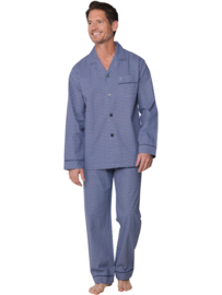 Robson heren doorknoop pyjama blue (122261-806-1) 48 t/m 58