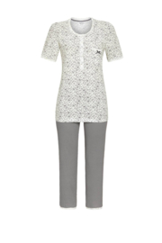 Ringella dames pyjama 7/8 broek donker blauw (38/40/44/46/48)