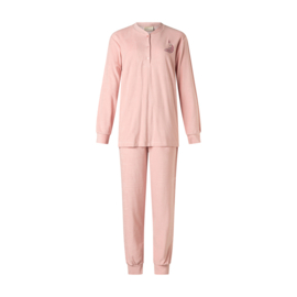 Lunatex dames pyjama badstof pyjama pink S t/m XXL