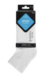 Eureka sok quarter badstof zool wit unisex