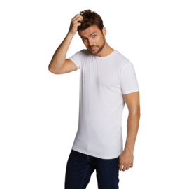 Bamboo Basics t-shirt Ruben - 002 (wit, 2-pack)