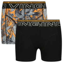 Vingino boxershort Black Leaf 2-pack (110/116 t/m 170/176)