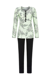 Ringella dames pyjama bloem groen (40/44/50/52)
