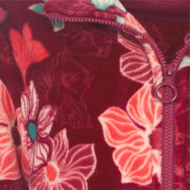 Tenderness dames huispak rood gebloemd (2403A) S t/m XXL