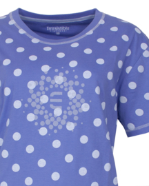 Irresistible dames shortama blauw stip 16002A (S t/m 3XL)