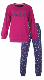 Irresistible dames pyjama 15011A Fuchsia (S t/m XXXL)