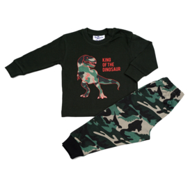 Fun2Wear Dinosaurus peuter pyjama rood (92 en 98)
