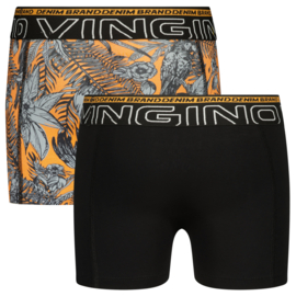 Vingino boxershort Black Leaf 2-pack (110/116 t/m 170/176)
