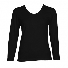 Beeren dames onderblouse thermo lange mouw (zwart)