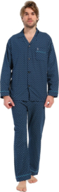 Robson heren doorknoop pyjama dark blue (27232-708-6) 50 t/m 56