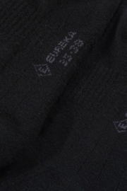 Eureka sok quarter badstof zool zwart unisex