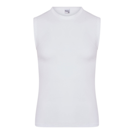 Beeren heren mouwloos t-shirt micro (Tactel) wit