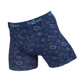 Fun2Wear jongens boxershort Comic Navy (92 en 104)