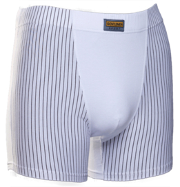 Gentlemen heren boxershort krijtstreep wit