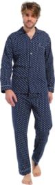 Robson heren doorknoop pyjama dark blue (27232-710-6) 50 t/m 56