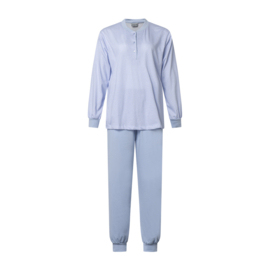 Lunatex dames pyjama 124247 blauw S t/m XXL
