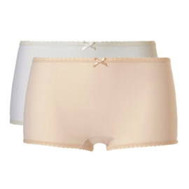 Ten Cate Goodz dames shorts ivoor/huid (2-pack) L en XL