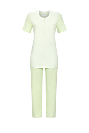 Ringella dames pyjama 7/8 broek zacht groen (38/42/44/46)