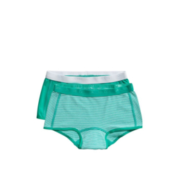 Ten Cate meisjes shorts stripe/mint (2-pack) 98/104