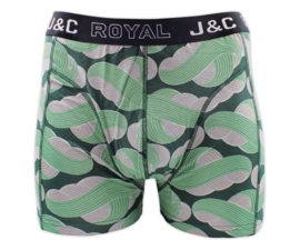 J&C boxershort H236 groen/blauw (2-pack) S