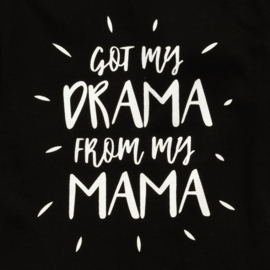 Fun2Wear Mama's drama baby pyjama zwart  (62 t/m 86)