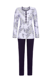 Ringella dames pyjama bloem blauw (40/44/46/48/50)