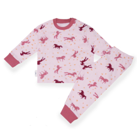 Frogs & Dogs baby pyjama paarden roze (80)