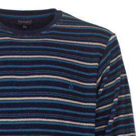 Paul Hopkins heren badstof pyjama Mood Indigo Blue (2404A) S en XXXL