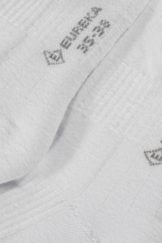 Eureka sok quarter badstof zool wit unisex