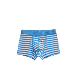 Ten Cate jongens basic short stripe/diva blue (2-pack) 122/128 en 134/140