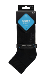 Eureka sok quarter badstof zool zwart unisex