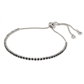 Kalli armband 2584 - Zwart/Zilver