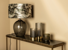 Ptmd lampenvoet Maxim grey smoke glas
