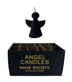Home Society engelkaarsjes box van 6 zwart