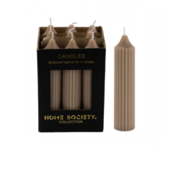 Home Society kaars stripe Sand