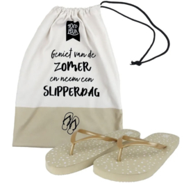 100% Leuk Slippers 40/41